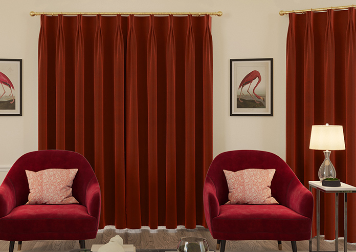 Ultra Luxe Velvet, Burnt Brick - Made to Measure Curtains - Image 7
